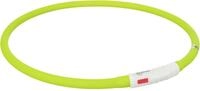 TRIXIE Flash Leuchtring USB gr&uuml;n XS?XL 70cm