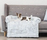 TRIXIE Polster-Schondecke Harvey, eckig, 70 &times; 90 cm, wei&szlig;-schwarz