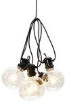 Konstsmide Weihnachtsbeleuchtung LED globe Party Lichterkette retro schwarz