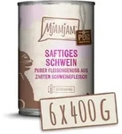 MJAMJAM Schwein pur Katzennassfutter 6 x 400 Gramm