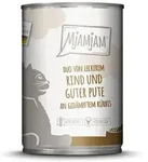 MjAMjAM &ndash; DUO 400g MjAMjAM Katze Sparpaket 12x400g DUO Rind und Pute mit K&uuml;rbis