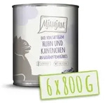 MJAMJAM DUO 800 Gramm Katzennassfutter Sparpaket 12 x 800 Gramm H&uuml;hnchen & Kaninchen