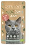 Cat's Love Adult Bio 100 Gramm Katzennassfutter 12 x 100 Gramm Rind
