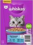 WHISKAS 1+ Fisch Auswahl in Gelee 24 x 85 Gramm Multipack Katzennassfutter