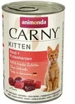 animonda Carny Kitten 400g Dose Katzennassfutter 12 x 400 Gramm Rind und Pute