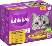 Whiskas 1+ Gefl&uuml;gel Auswahl in Gelee 12 x 85 Gramm Multipack Katzennassfutter