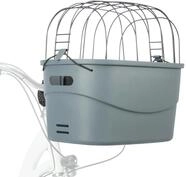 TRIXIE Front-Fahrradkorb, Kunststoff, 42 &times; 39 &times; 30 cm, grau