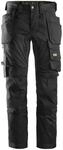 Snickers AllroundWork, Stretch-Arbeitshose mit Holstertaschen 46 wei&szlig;-schwarz