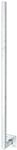 Alberts&reg; Universalpfosten 120 mm Abstand feuerverzinkt zum Aufschrrauben L 1150mm 