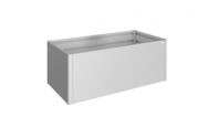 Biohort HochBeet 201 x 102 x 77 cm (Gr. 2x1) silber-metallic