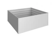 Biohort HochBeet 201 x 201 x 77 cm (Gr. 2x2) silber-metallic