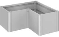 Biohort Pflanzbeet Belvedere B 102 x T 102 cm (Gr. L100) 45 cm (MINI) silber-metallic