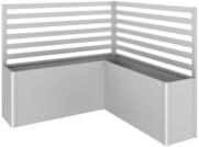 Biohort Rankgitter f&uuml;r Hochbeet (2 St&uuml;ck, f&uuml;r L-Form) L Form silber-metallic