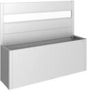 Biohort Sichtschutz mit Acrylglas-Paneel f&uuml;r Belvedere/Hochbeet - 2 m Seite,