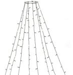 Konstsmide Weihnachtsbeleuchtung LED Baummantel bernstein H240cm, Ring &Oslash;11cm