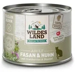WILDES LAND Katze 6 x 200g Fasan und Huhn