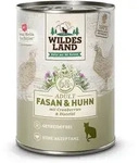 WILDES LAND Katze 6 x 400g Fasan und Huhn