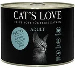 Cat's Love Adult 200g Dose Katzennassfutter Sparpaket 12 x 200 Gramm Fisch Pur mit