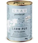 grau Hund 400 Gramm Hundenassfutter 6 x 400 Gramm Lamm Pur