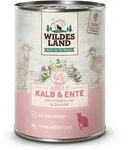 WILDES LAND Katze 6 x 400g Kalb und Ente