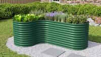 Vitavia Erweiterung "Curve" f&uuml;r Hochbeet Terra Basic H&ouml;he 86 cm seegrasgr&uuml;n
