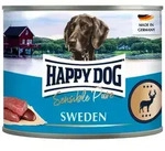 HAPPY DOG 200 Gramm Hundenassfutter 6 x 200 Gramm Sensible Pure Sweden Wild Pur