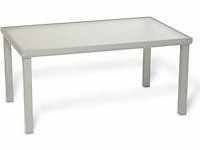 MERXX Gartentisch "Taviano ", (Tisch 90x150 cm), Aluminium, Sicherheitsglas,...