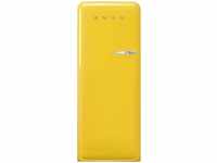 Smeg Kühlschrank "FAB28_5 ", FAB28LYW5, 150 cm hoch, 60 cm breit gelb