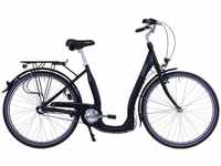 HAWK Bikes Cityrad " City Comfort Premium Black ", 3 Gang, Shimano, Nexus