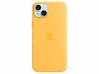 Apple iPhone Silikon Case mit MagSafe, für iPhone 15 Plus, warmgelb