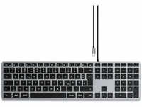Satechi ST-UCSW3M-DE, Satechi Slim W3 Wired Backlit Keyboard, Volltastatur,...