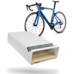 Fahrrad Wandhalterung - Holz und Aluminium - Regalboden - Wei&szlig; - S-RACK