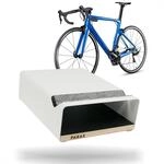 Fahrrad Wandhalterung - Holz und Aluminium - Regalboden - Wei&szlig; - S-RACK