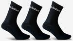 Tennissocken High 3er-Pack schwarz