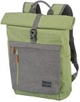 BASICS Rollup Rucksack, Gr&uuml;n/Grau