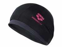 Badekappe Stoff Arena Smartcap lange Haare - schwarz/rosa, rosa|schwarz,