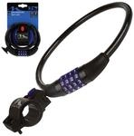 M-Wave Kabel-Zahlenschloss 60 cm, 12 mm, Schwarz