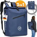 Fahrradtasche 3in1 27L - Wasserdichte Gep&auml;cktr&auml;gertasche & Rucksack