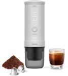 Nano Tragbare Espressomaschine &ndash; Reisekaffeemaschine &ndash; Perlwei&szlig;