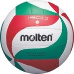 Kunstleder Volleyball Damen und Herren Rot/Wei&szlig;/Gr&uuml;n 5