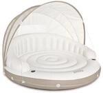 Intex 58292 Badeinsel Schwimmliege &Oslash; 199 cm Lounge Luftmatratze Wasserliege Dach