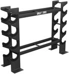Kurzhantelst&auml;nder - 8 Ablagen, 2 Ebenen, bis 300 kg, aus Stahl, Dumbbell Rack