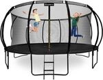 Gartentrampolin 487cm Gro&szlig; 6 Beine 108 Federn Netz Leiter Max 150kg EN71-14