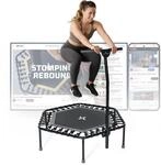 SportPlus Fitness Trampolin, mit Haltestange (h&ouml;henverstellbar), bis 100 kg