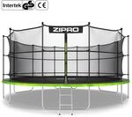 Trampolin rund outdoor Jump Pro 16FT 496 cm mit Internes Sicherheitsnetz, Leiter