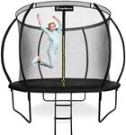 Gartentrampolin 305cm 10FT 3 Beine 54 Federn Netz Leiter Max Last 100kg