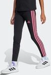 Leggings Kinder Baumwolle - schwarz/rosa