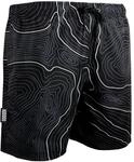 GUGGEN MOUNTAIN 2335 Herren Badehose Streifen l&auml;ssige Boardshorts Linien Muster