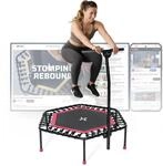 SportPlus Fitness Trampolin, mit Haltestange (h&ouml;henverstellbar), bis 100 kg