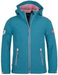 M&auml;dchen Softshelljacke Trollfjord Blaugr&uuml;n/Violett